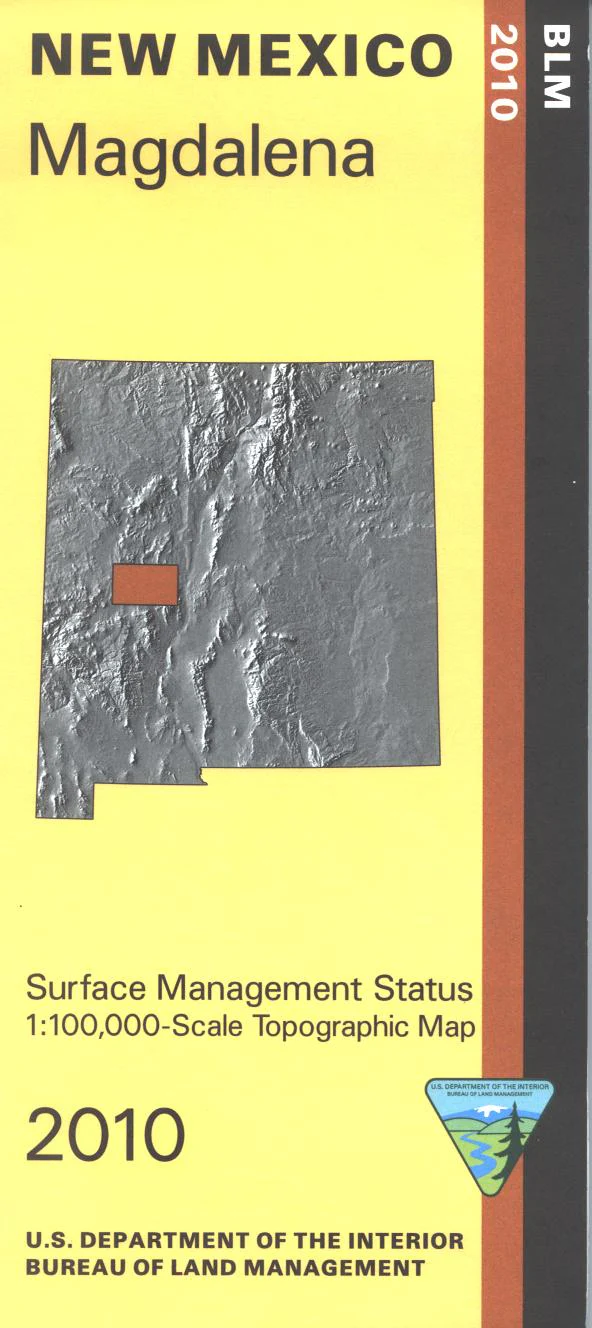 Map: Magdalena NM - NM036S - Image 2