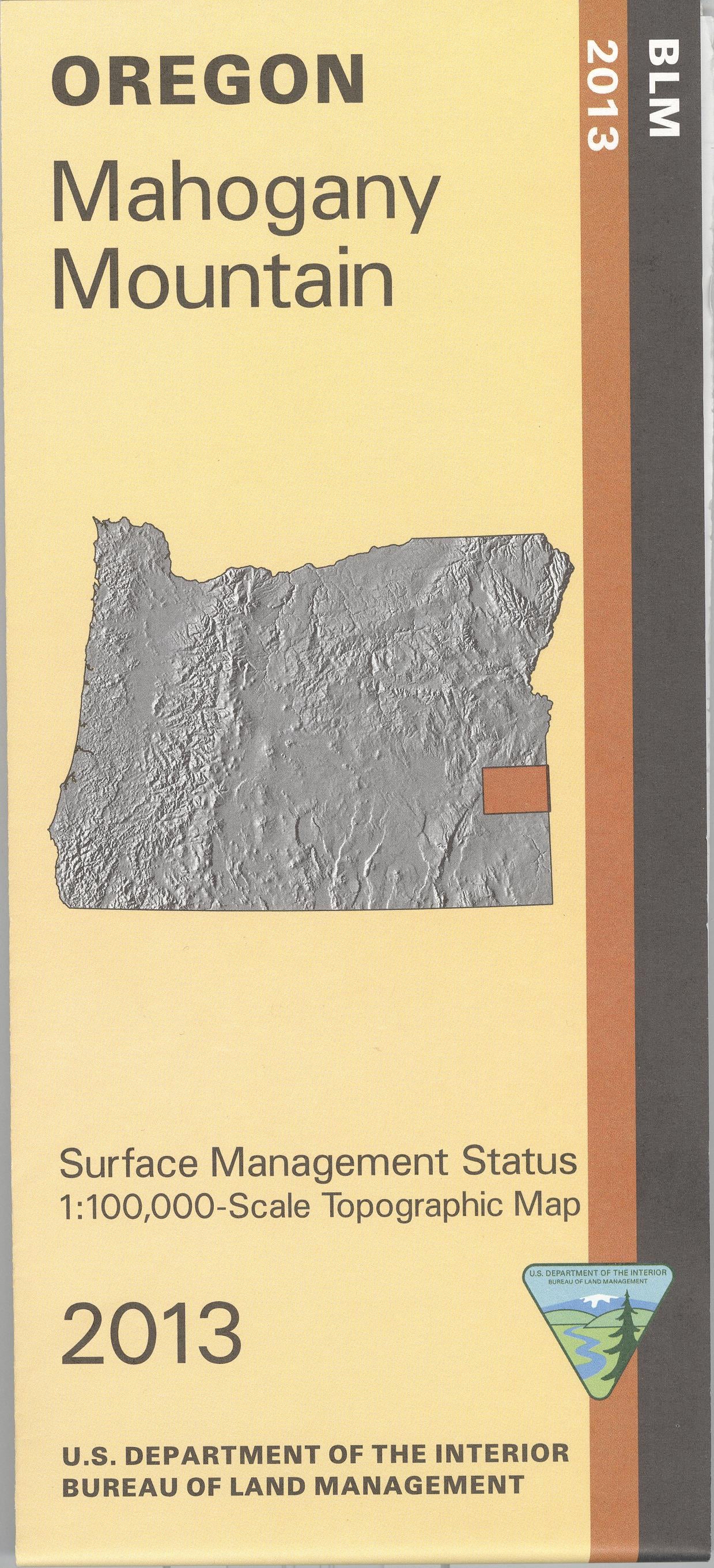 Map: Mahogany Mountain OR - OR037S - Image 2
