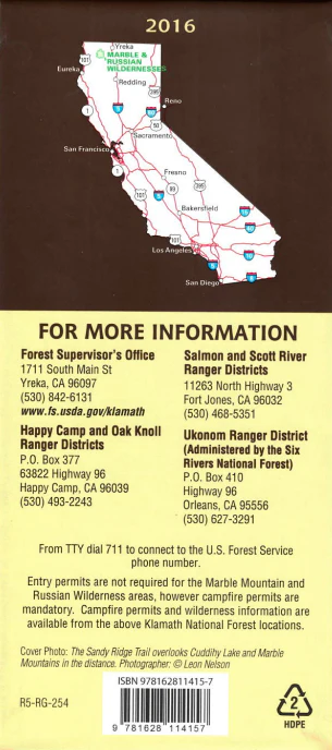 Map: Marble Mountain & Russian Wilderness CA - Image 3