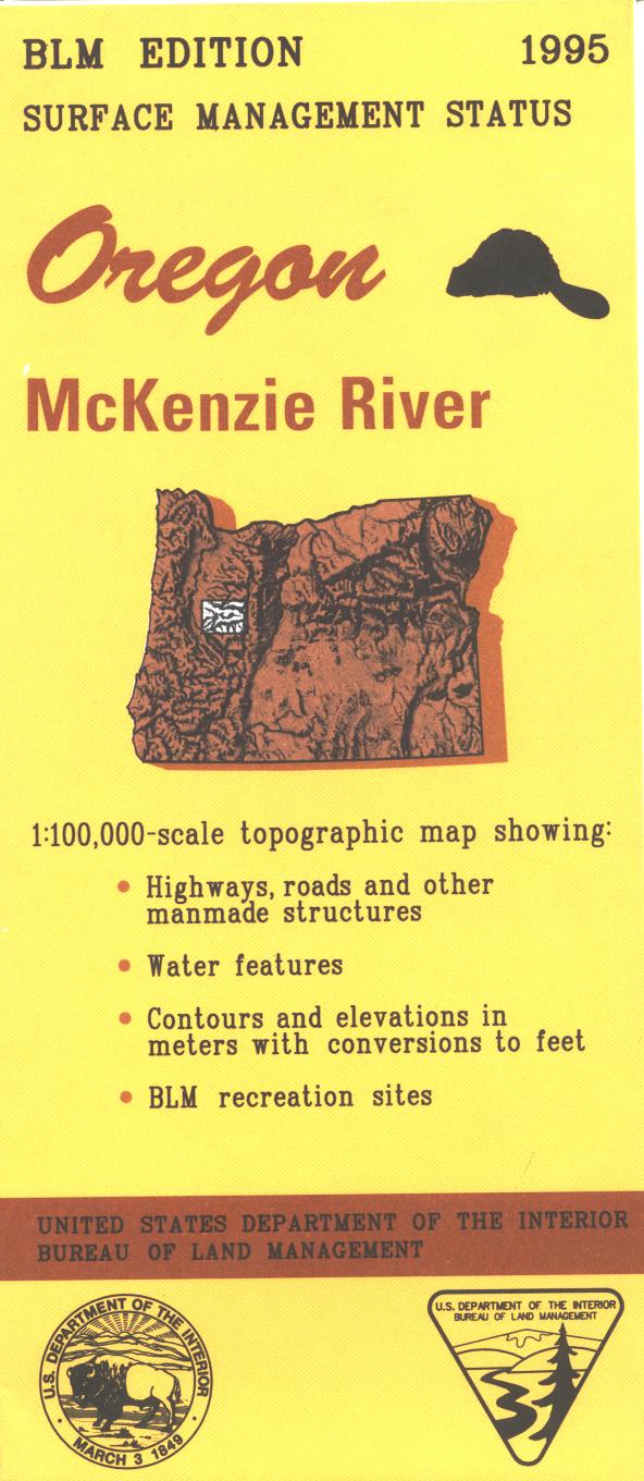 Map: McKenzie River OR - OR039S - Image 2