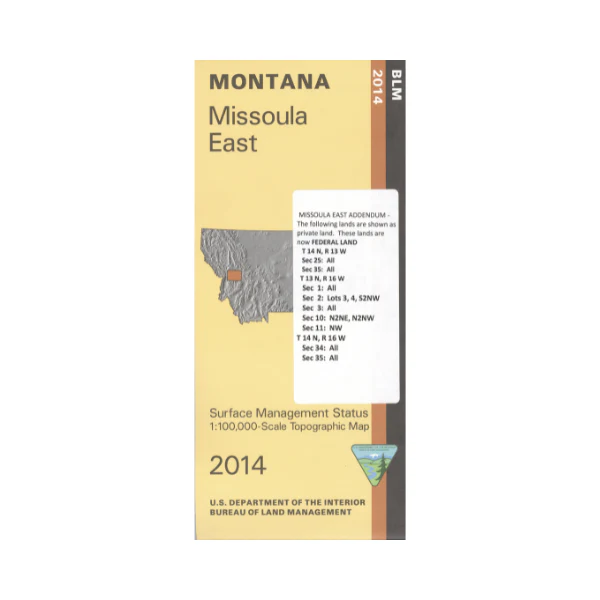 Map: Missoula East MT - MT1132S