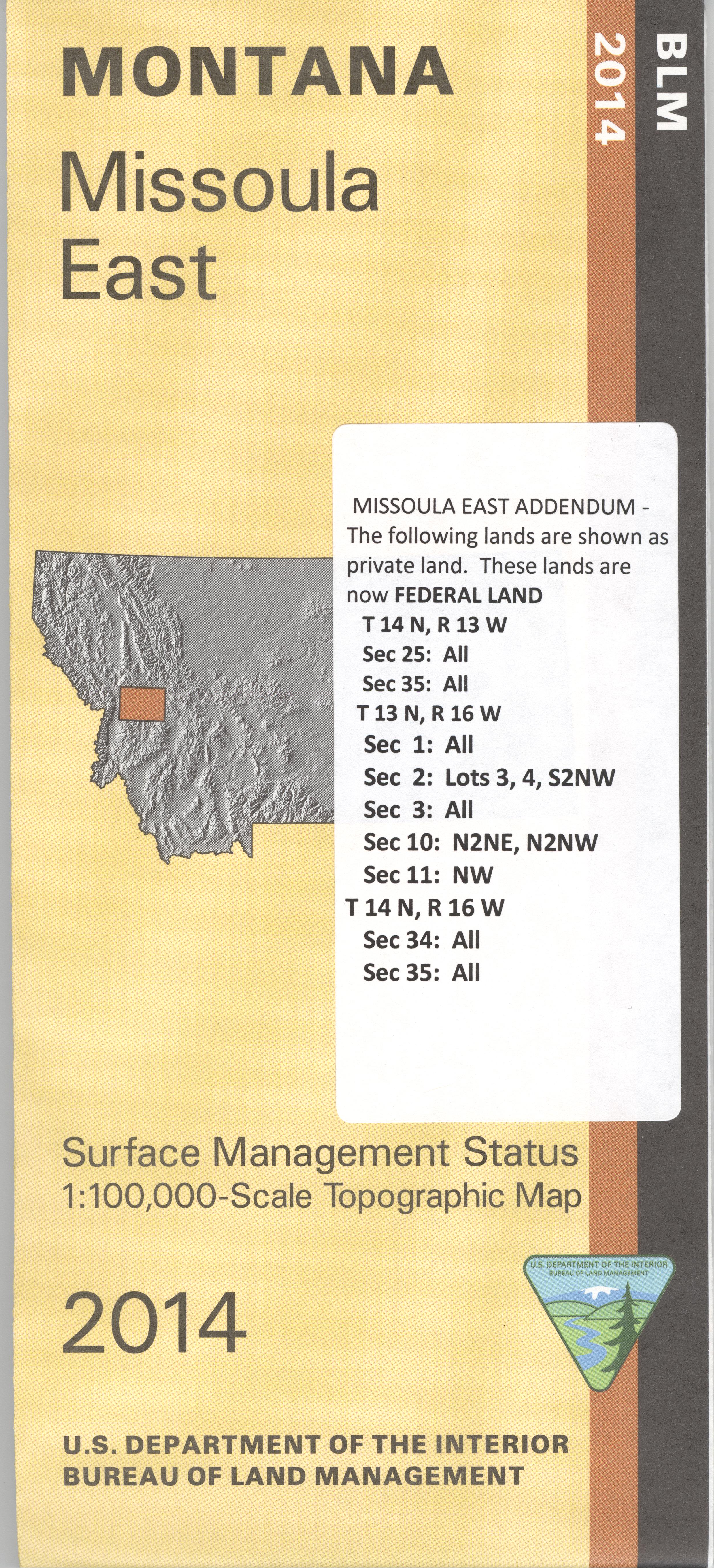 Map: Missoula East MT - MT1132S - Image 2