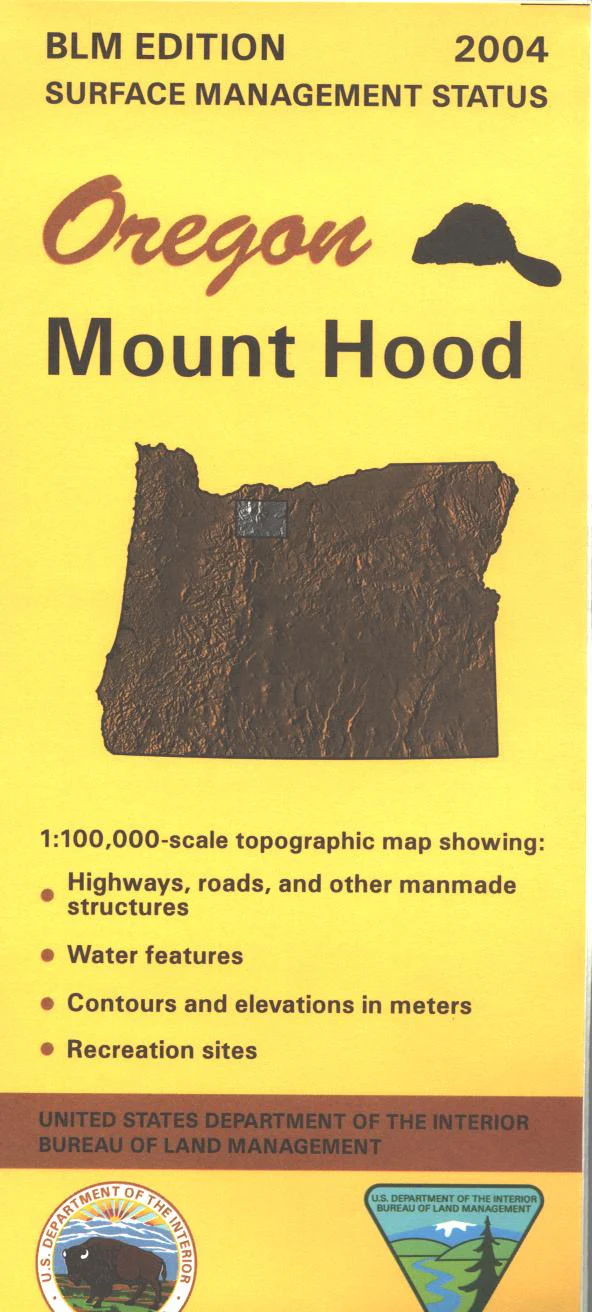 Map: Mount Hood OR - OR042S - Image 2
