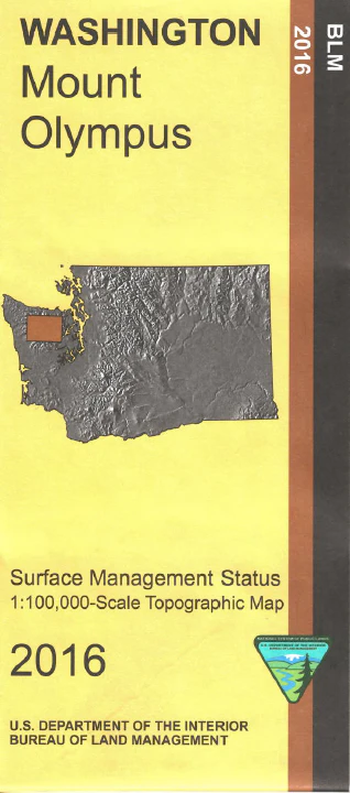 Map: Mount Olympus WA - WA020S - Image 2