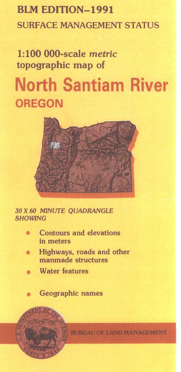 Map: North Santiam River OR - Image 2