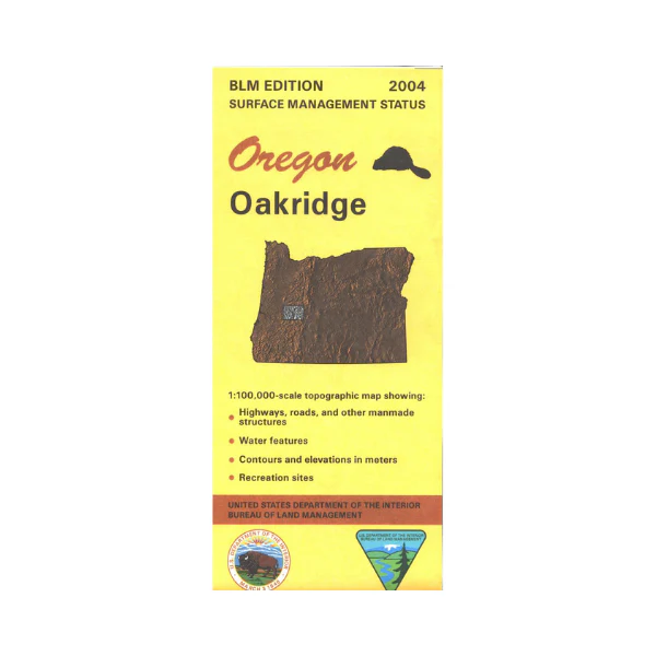 Map: Oakridge OR - OR046S