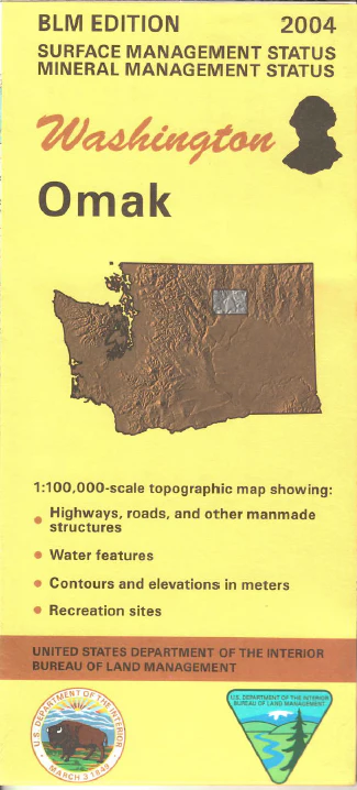 Map: Omak WA (MINERAL) - WA024SM - Image 2