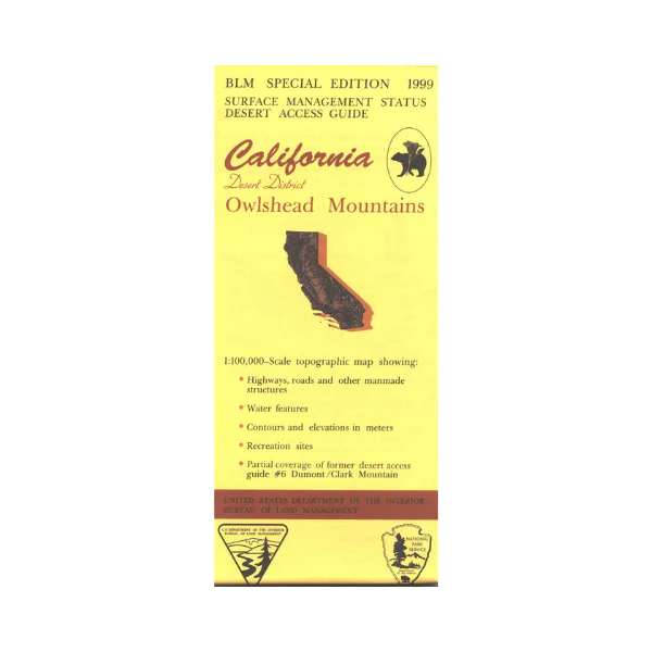 Map: Owlshead Mountains CA - CA320S