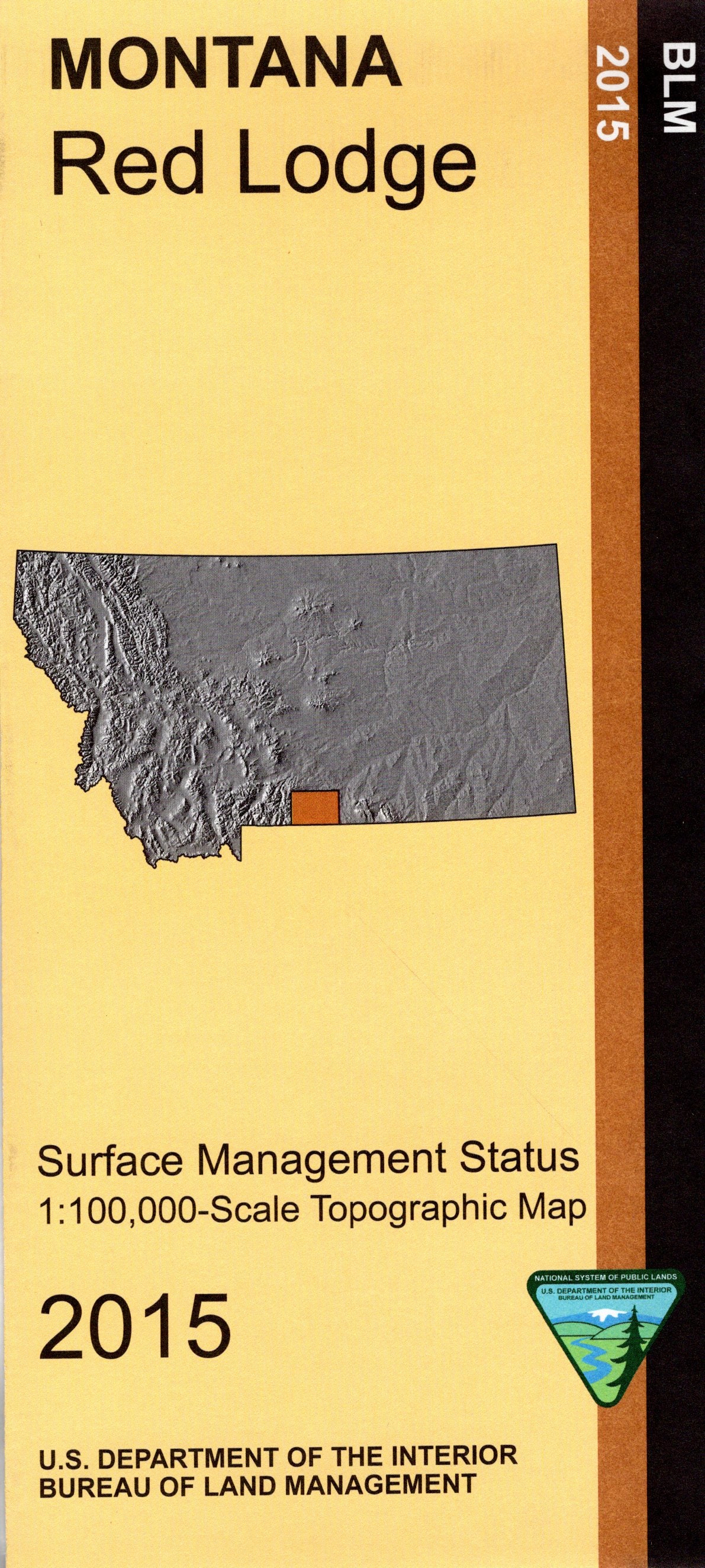 Map: Red Lodge MT - MT1158S - Image 2