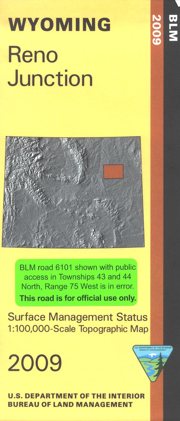 Map: Reno Junction WY - WY042S - Image 2