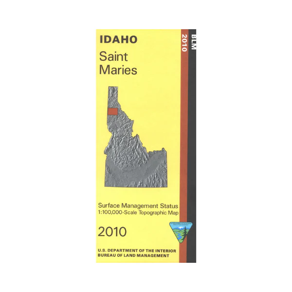 Map: Saint Maries ID - ID1058S