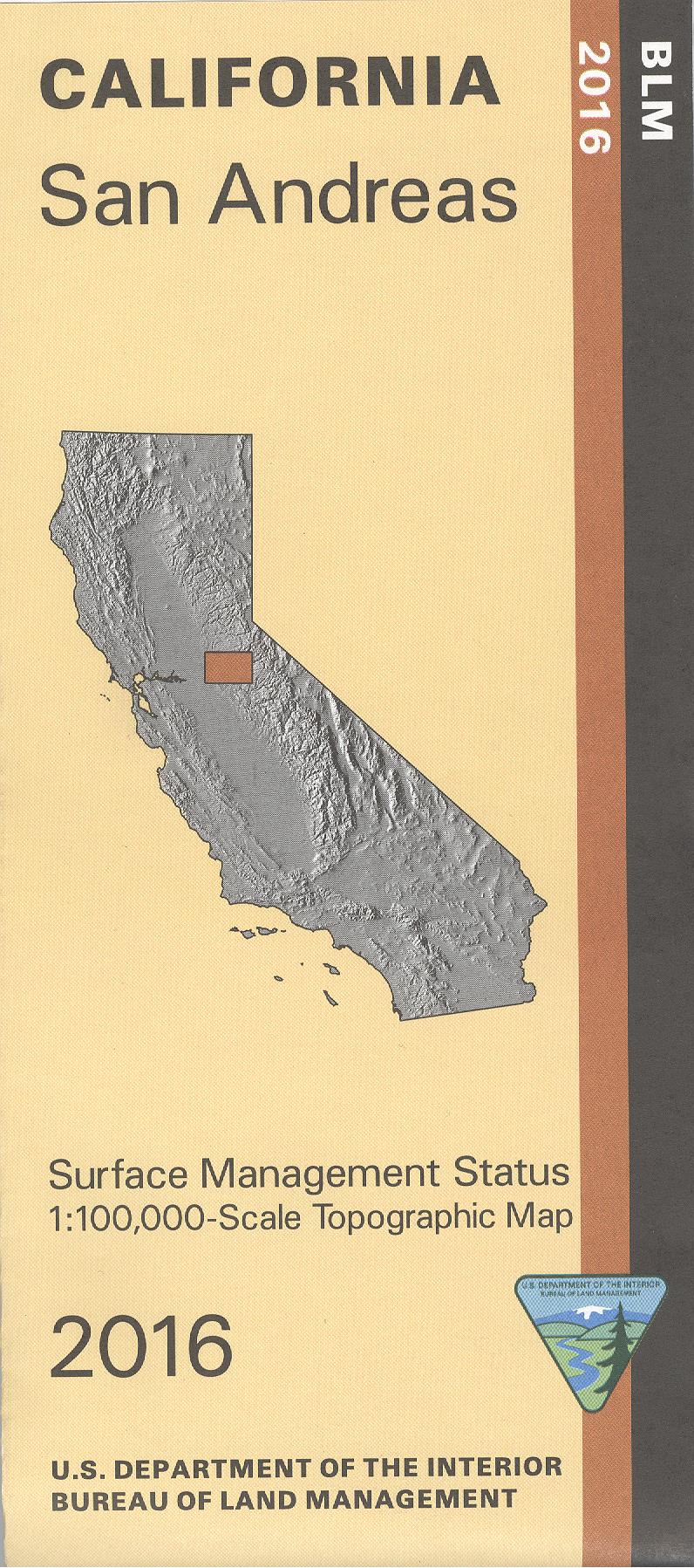 Map: San Andreas CA - CA410S - Image 2