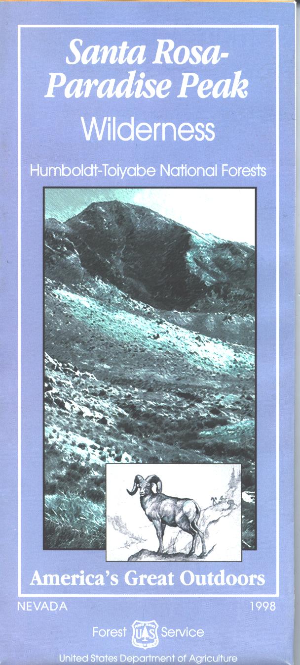 Map: Santa Rosa Paradise Peak Wilderness NV - Image 2