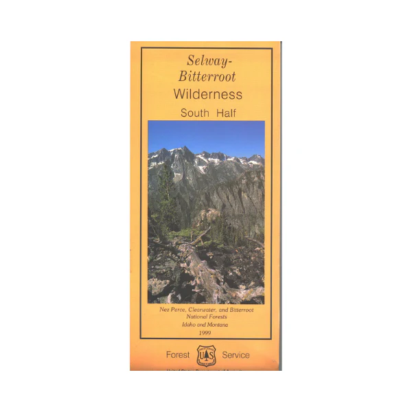 Map: Selway-Bitterroot Wilderness ID/MT South Half