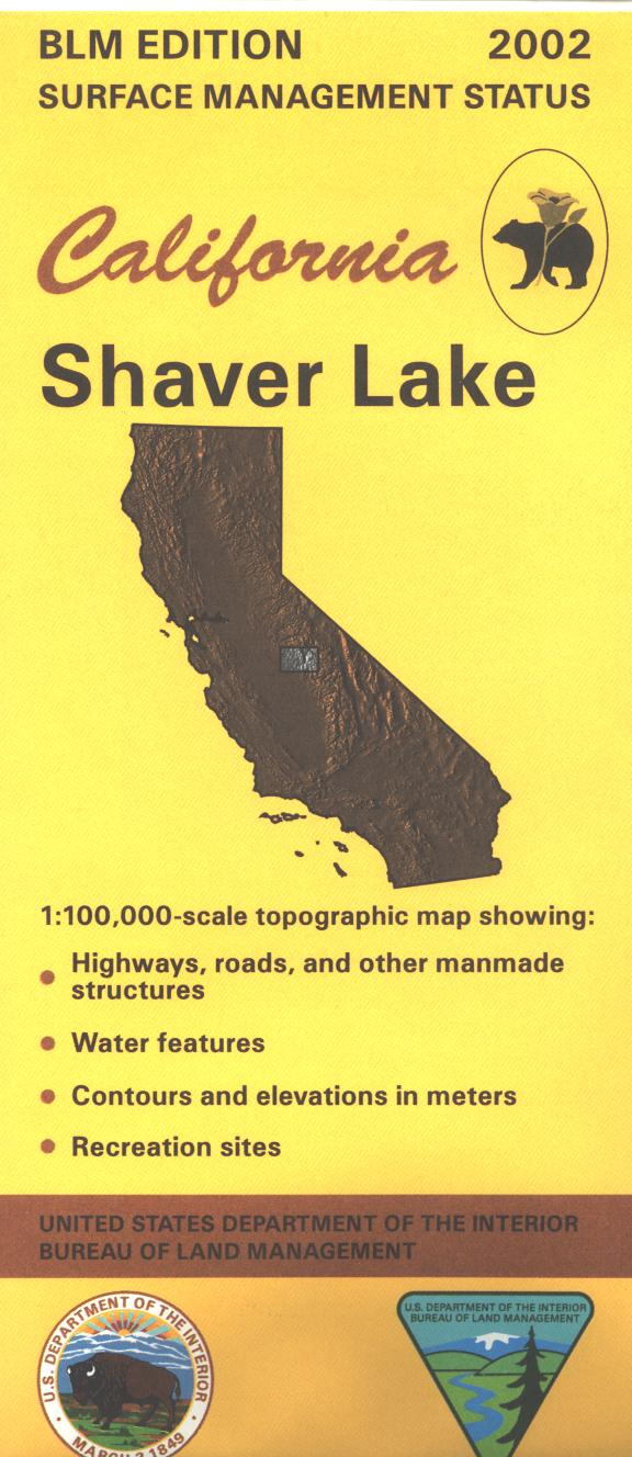 Map: Shaver Lake CA - CA480S - Image 2