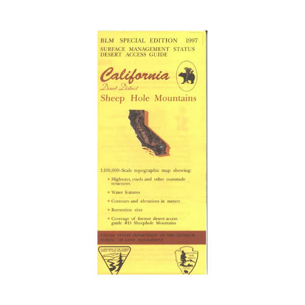 Map: Sheep Hole Mountains CA - CA485S