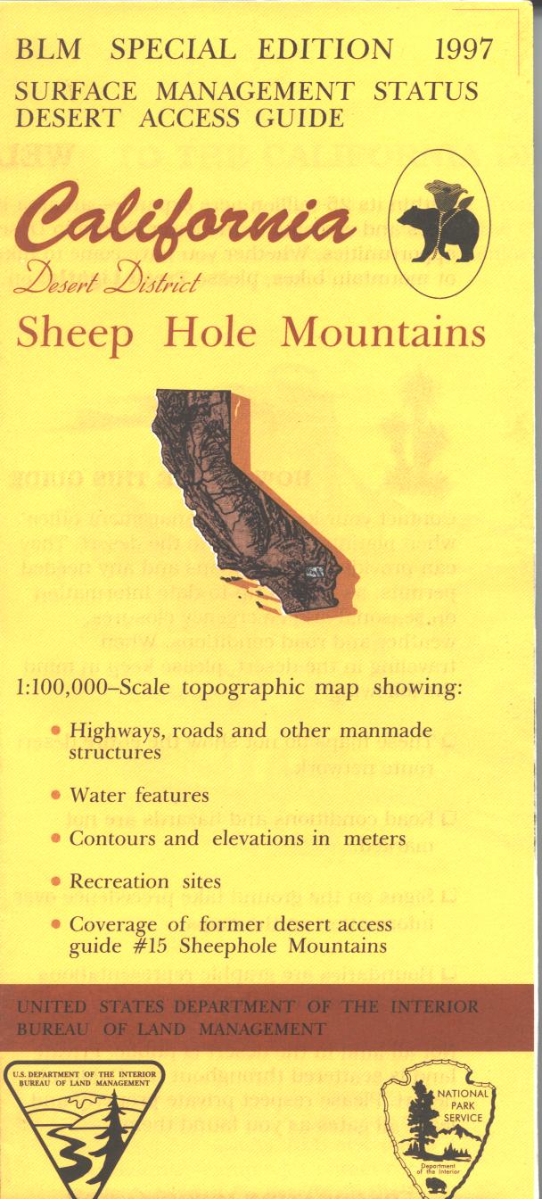 Map: Sheep Hole Mountains CA - CA485S - Image 2
