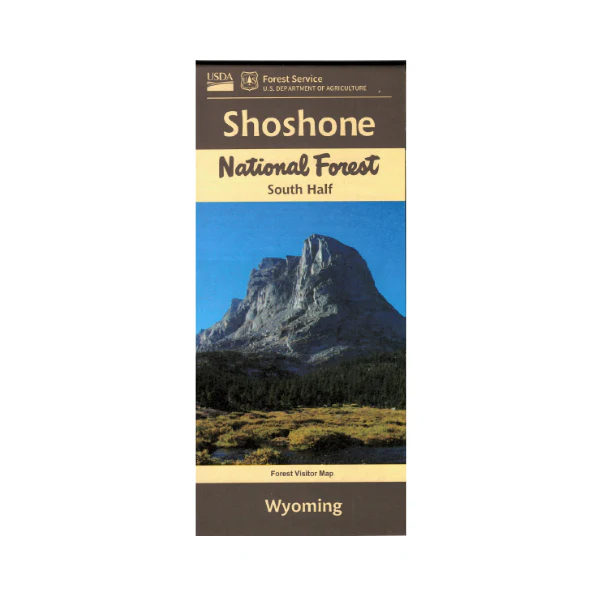 Map: Shoshone National Forest WY - South