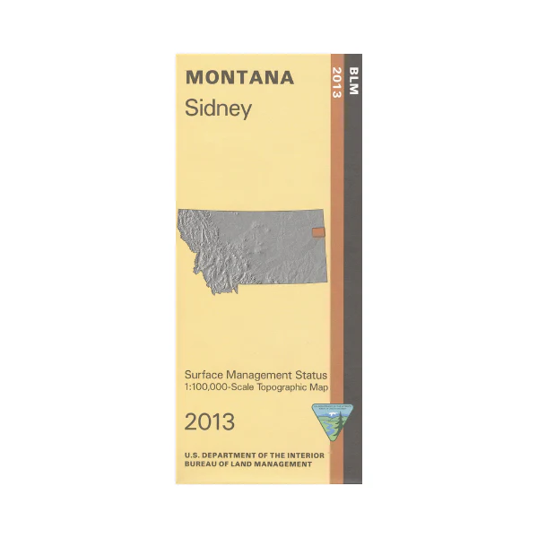 Map: Sidney MT - MT1174S
