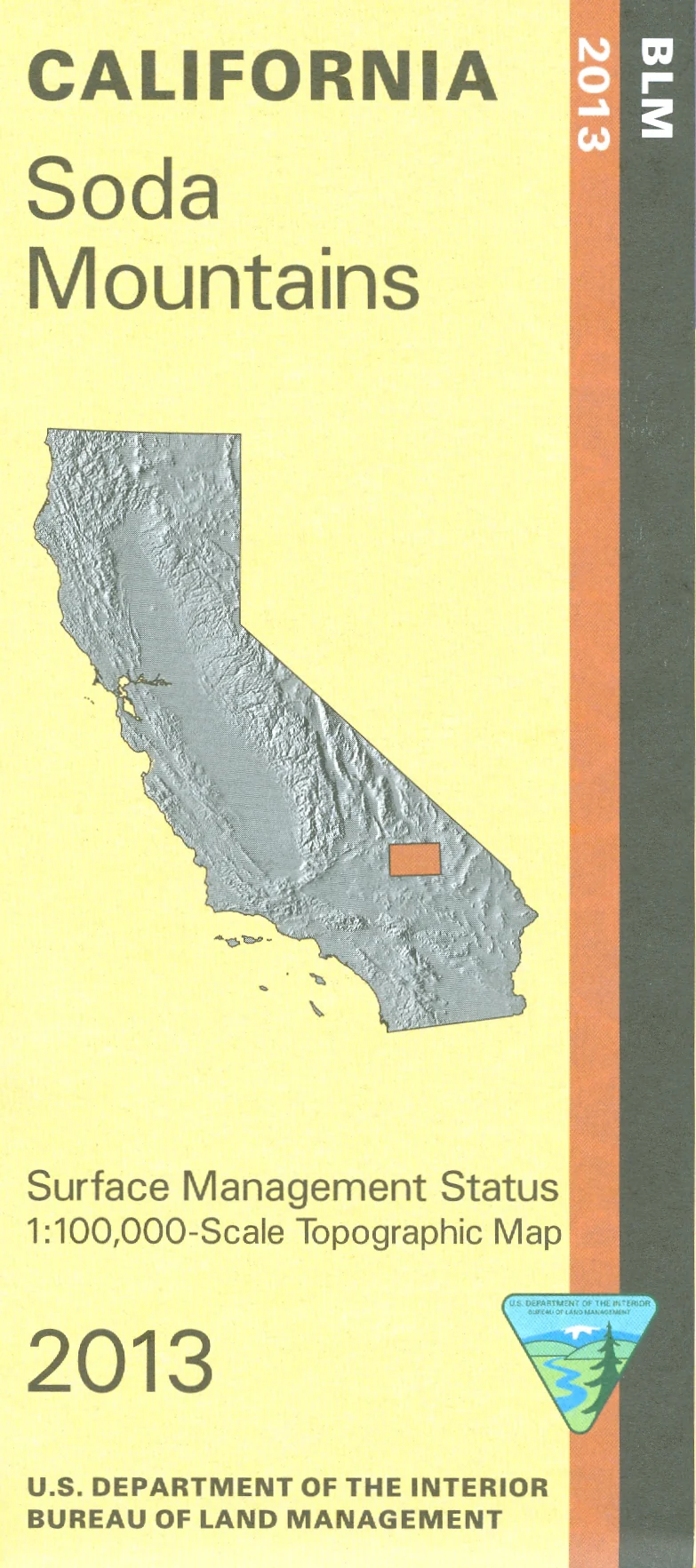 Map: Soda Mountains CA - CA495S - Image 2