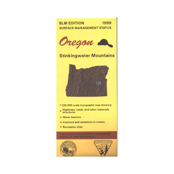Map: Stinkingwater Mountains OR - OR055S