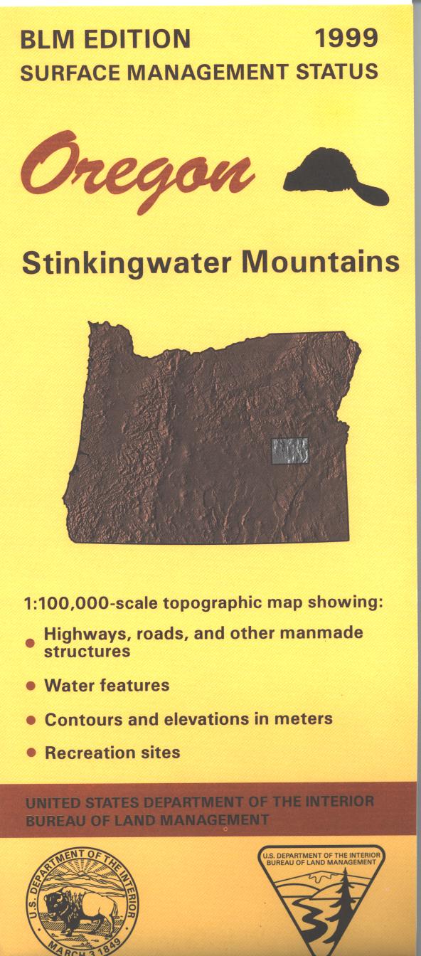 Map: Stinkingwater Mountains OR - OR055S - Image 2