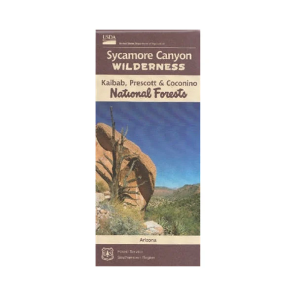 Map: Sycamore Canyon Wilderness AZ Map Waterproof