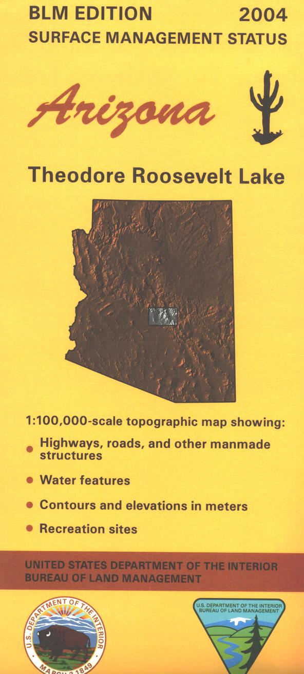 Map: Theodore Roosevelt Lake AZ - AZ150S - Image 2