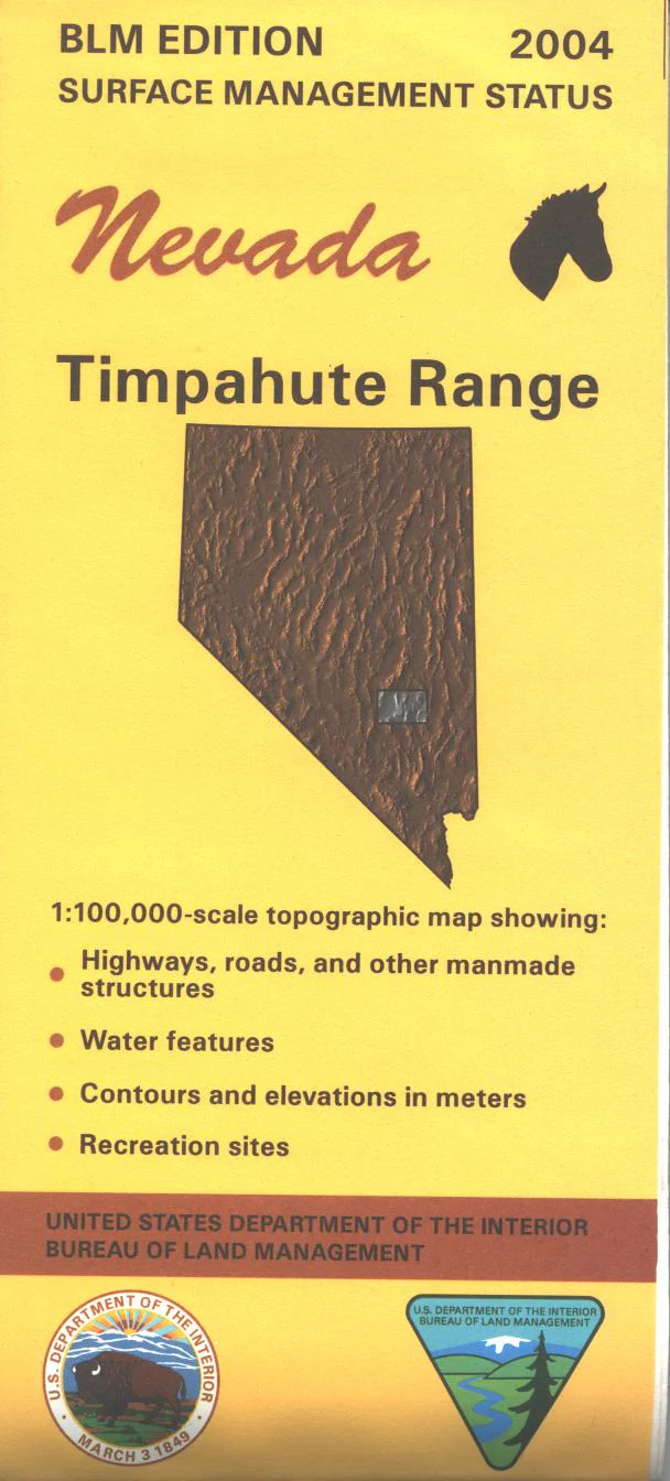 Map: Timpahute Range NV - NV160S - Image 2