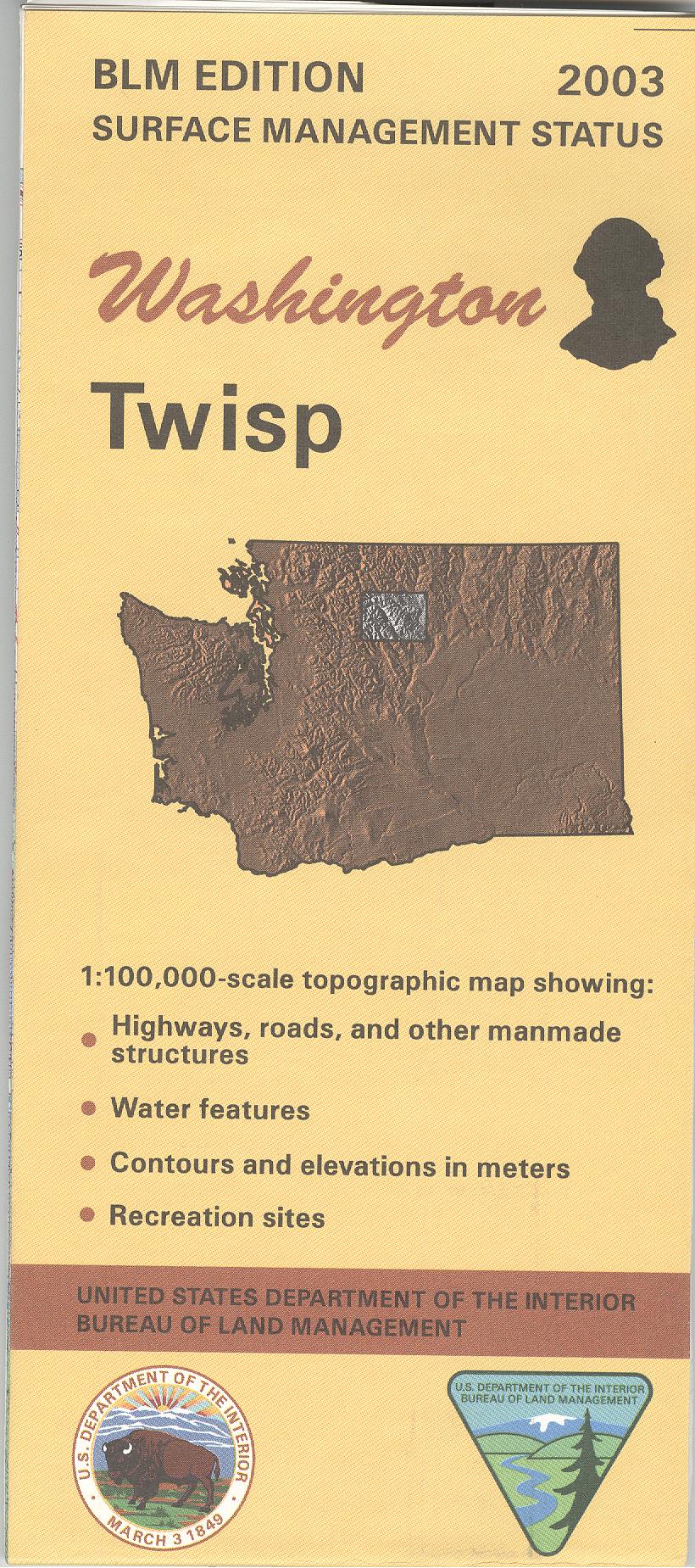 Map: Twisp WA (MINERAL) - WA044SM - Image 2