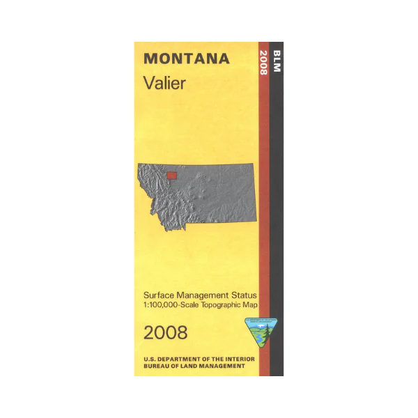 Map: Valier MT - MT1189S