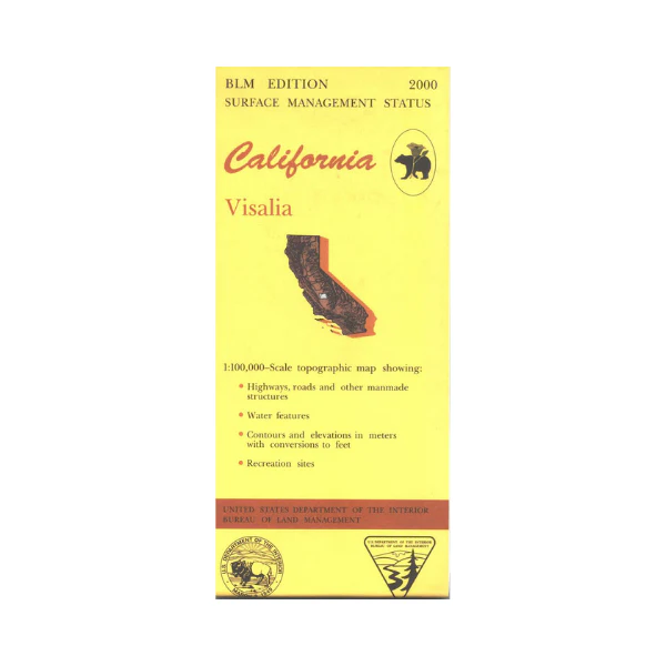 Map: Visalia CA - CA550S