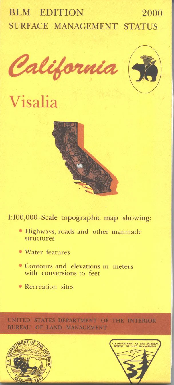 Map: Visalia CA - CA550S - Image 2