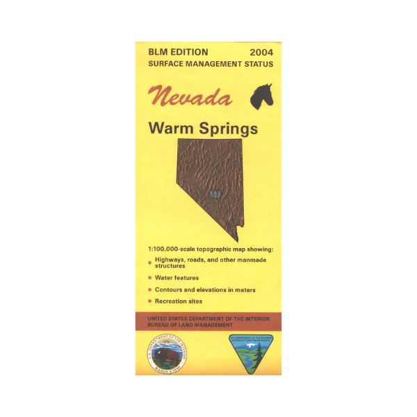Map: Warm Springs NV - NV166S