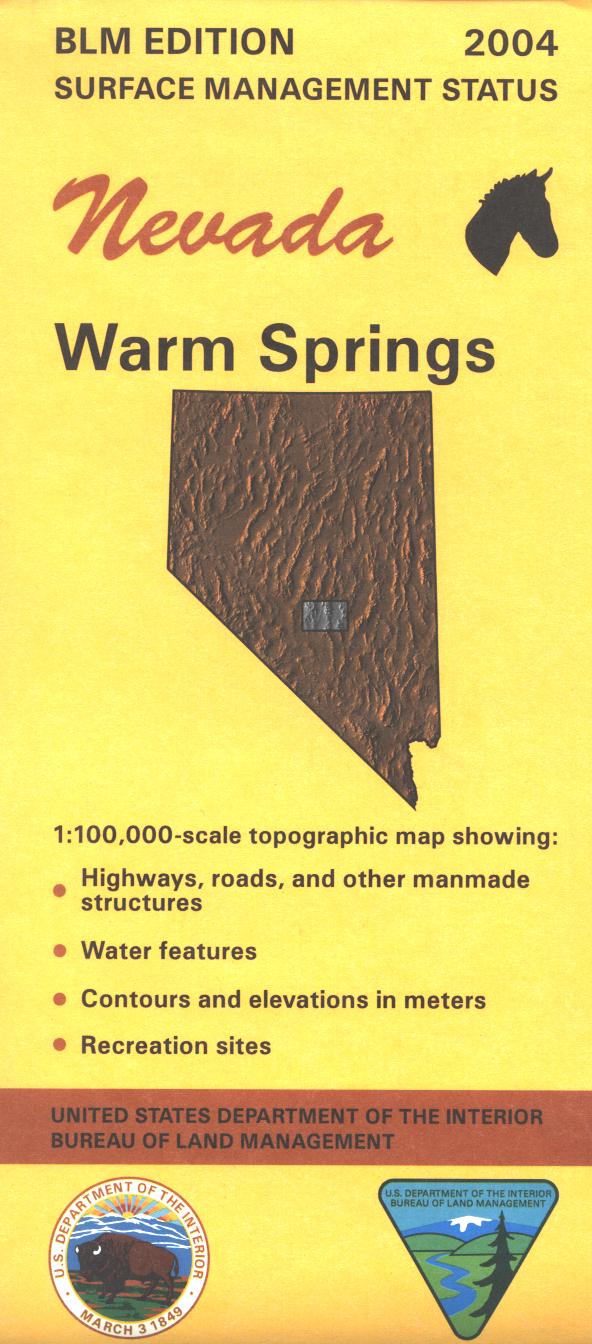 Map: Warm Springs NV - NV166S - Image 2
