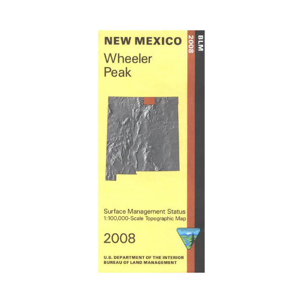 Map: Wheeler Peak NM - NM062S