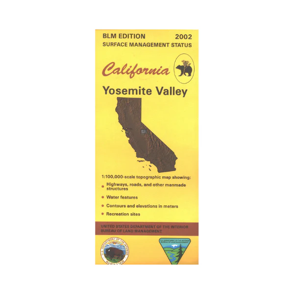Map: Yosemite Valley CA - CA560S